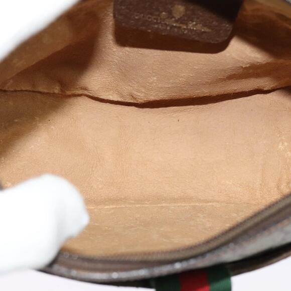 GUCCI GG Supreme Web Sherry Line Shoulder Bag Pvc Beige 89 02 032 - Picture 16 of 16